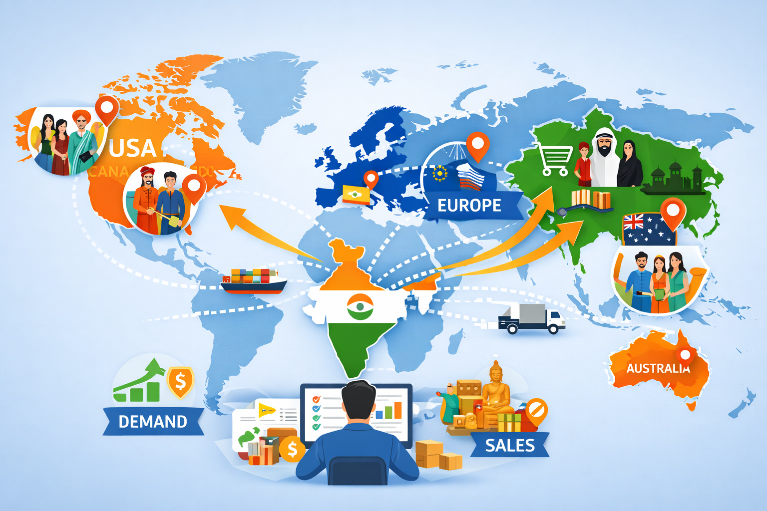 How Indian Diaspora Drives Global Demand for Indian Products