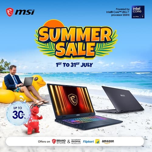 MSI Joins the Flipkart GOAT Sale with Special Pricing Across Gaming and Productivity Laptops