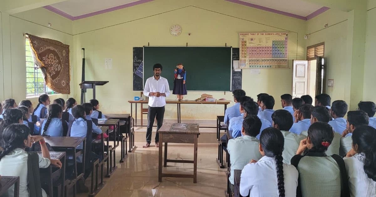 Rural Karnataka Teacher Built Robot to Make Learning Fun for Students